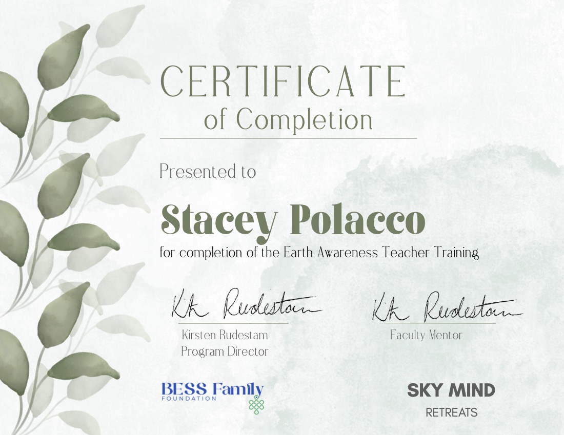 Certificate-Stacey P